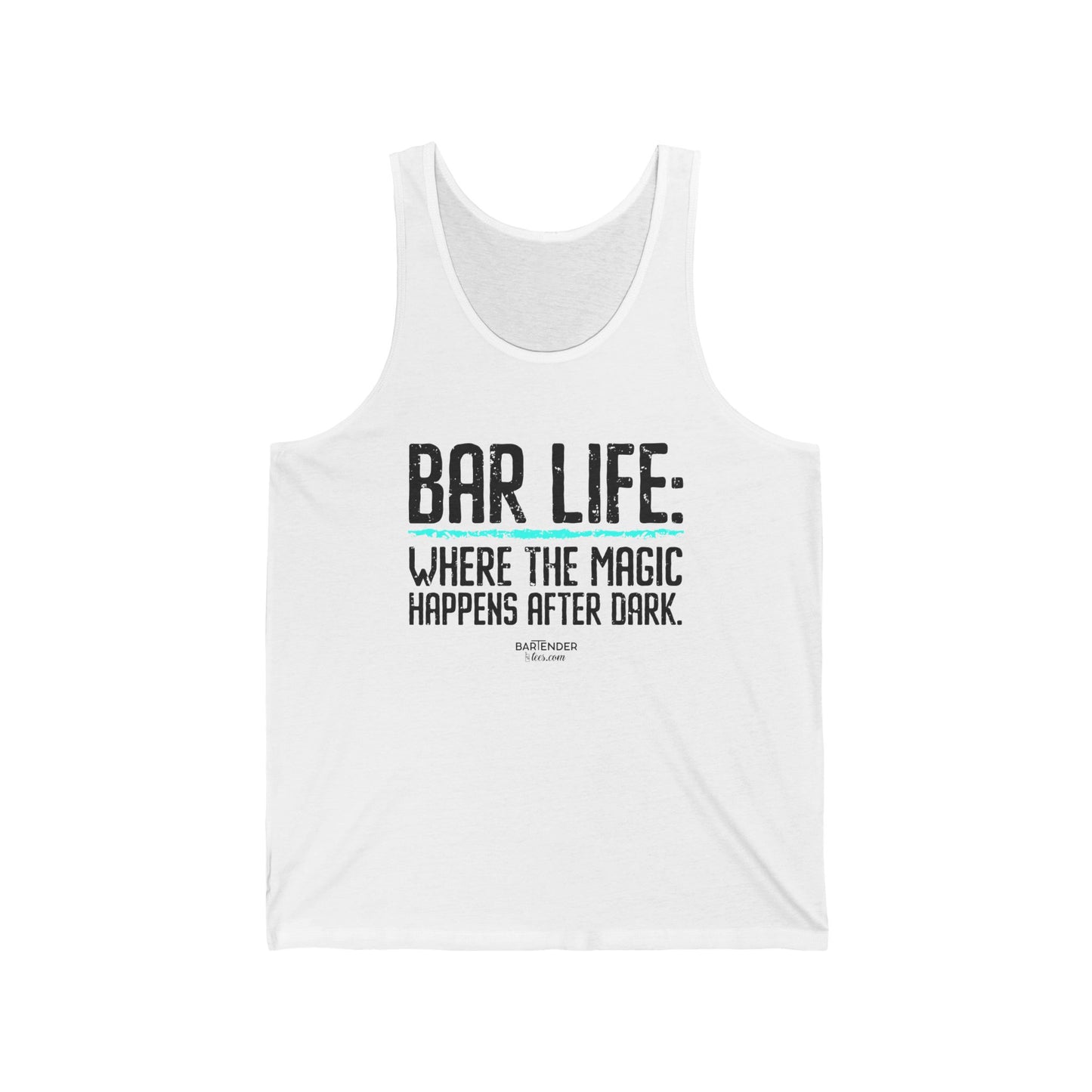 "Bar Life Where the Magic Happens After Dark" Men’s Bartender Tank Top