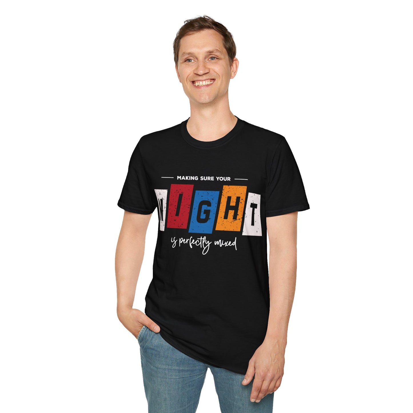 "Making Sure Your Night is Perfectly Mixed" Unisex Softstyle T-Shirt