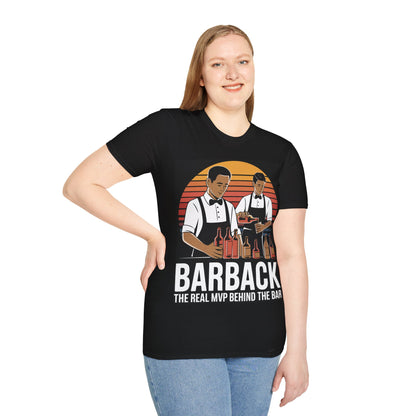 "Barback: The Real MVP Behind the Bar" Softstyle T-Shirt