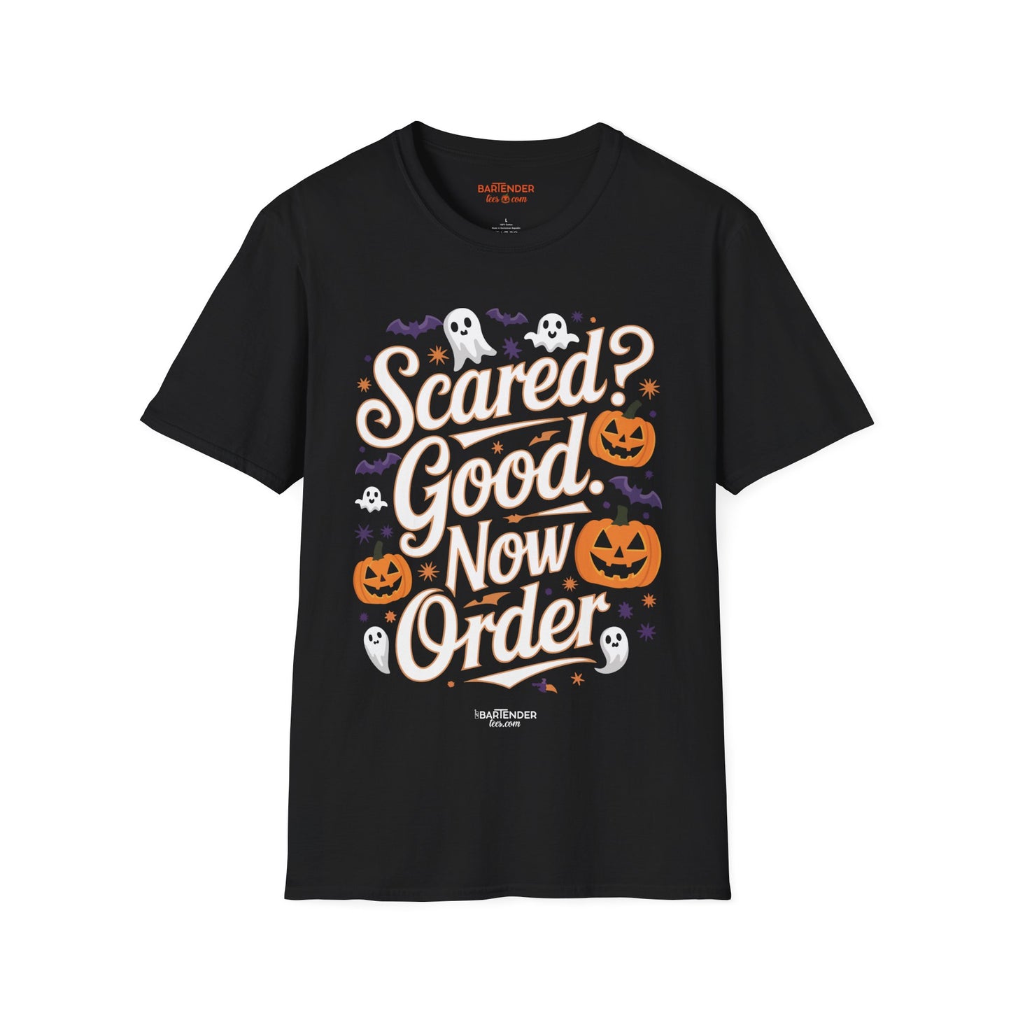 "Scared Good Now Order" Halloween Bartender Softstyle T-Shirt