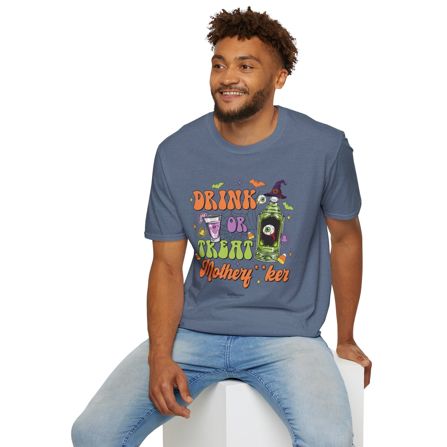 "Drink or Treat Motherf*er" Softstyle Unisex Halloween T-Shirt