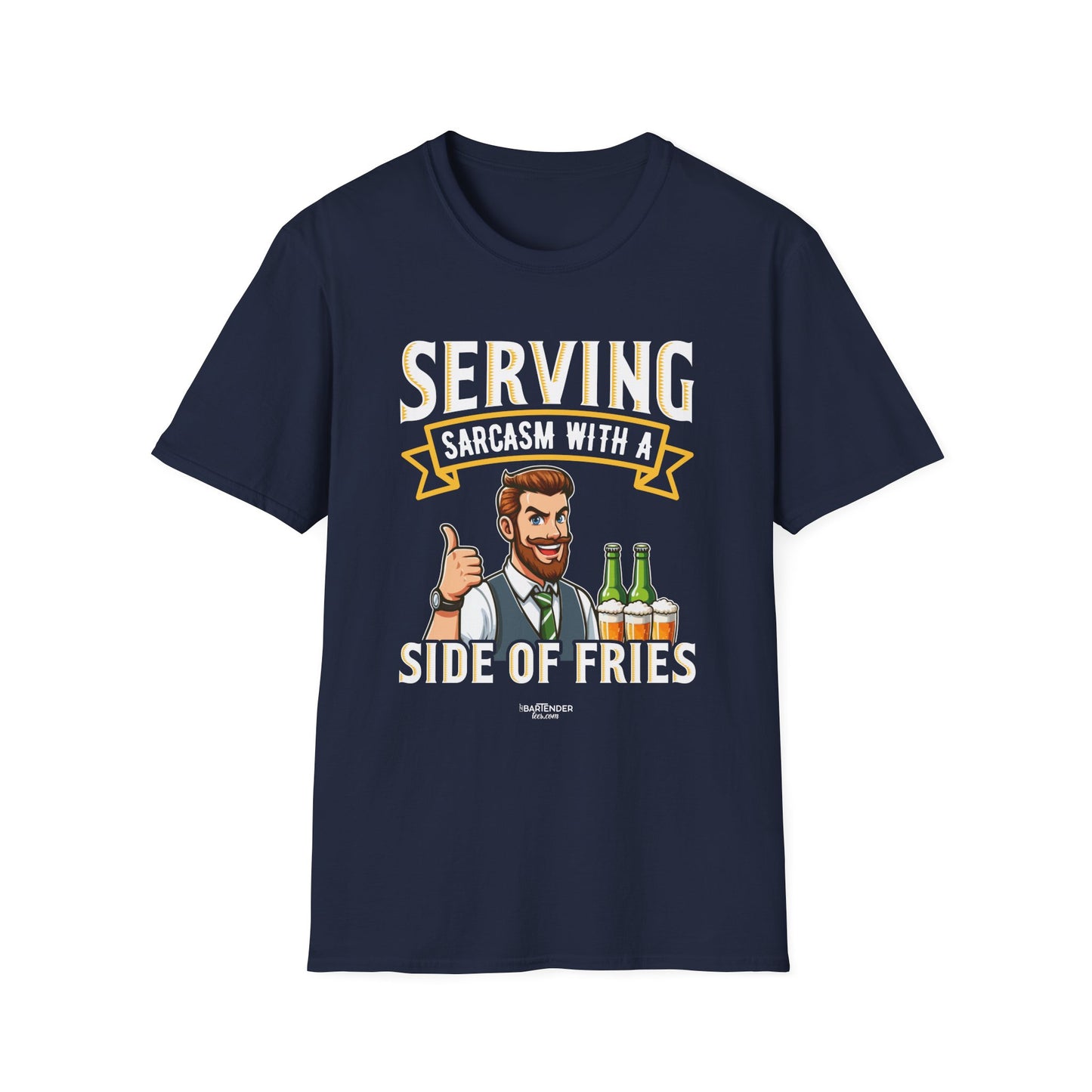 "Serving Sarcasm with a Side of Fries" Unisex Softstyle T-Shirt