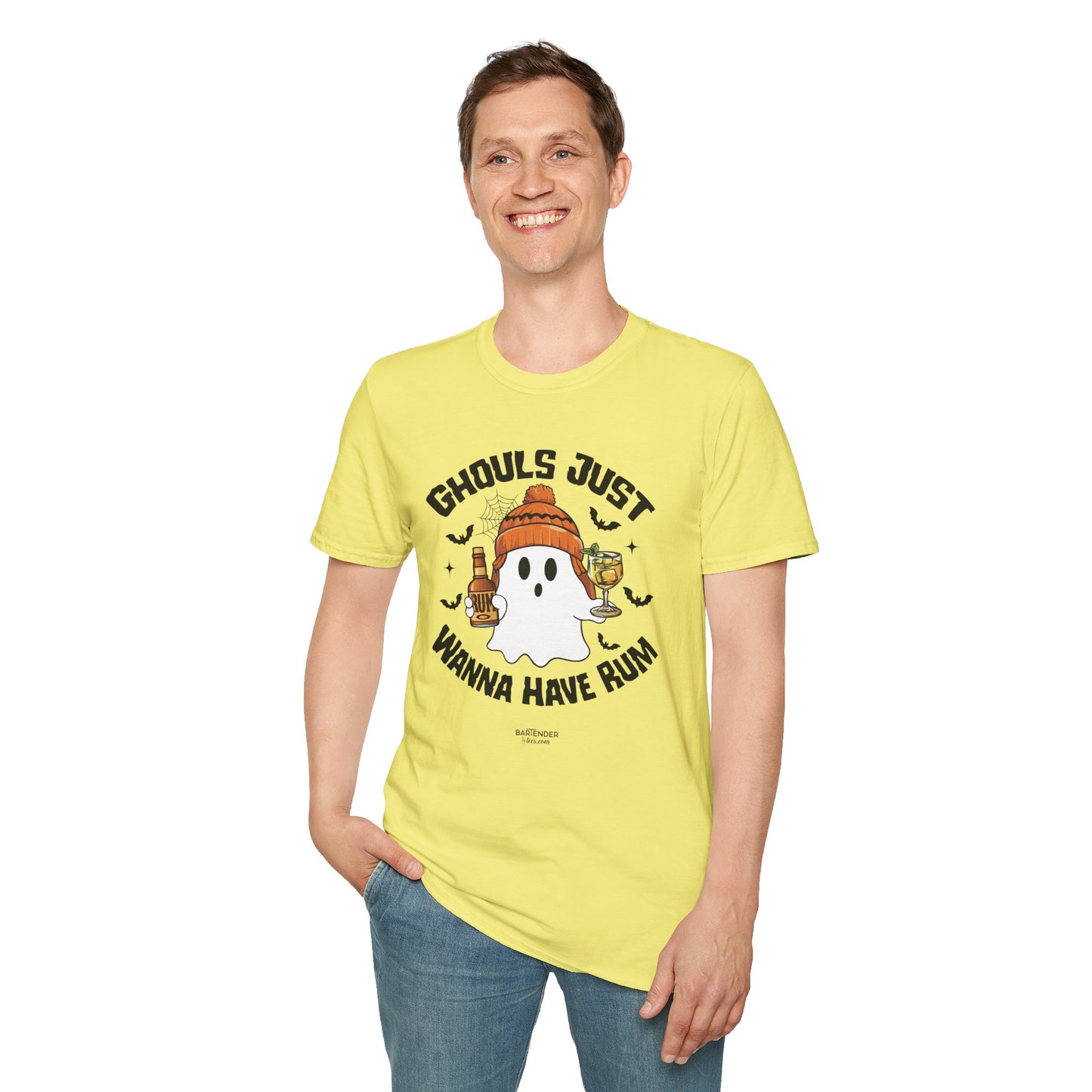 "Ghouls Just Wanna Have Rum" Softstyle Unisex Halloween T-Shirt