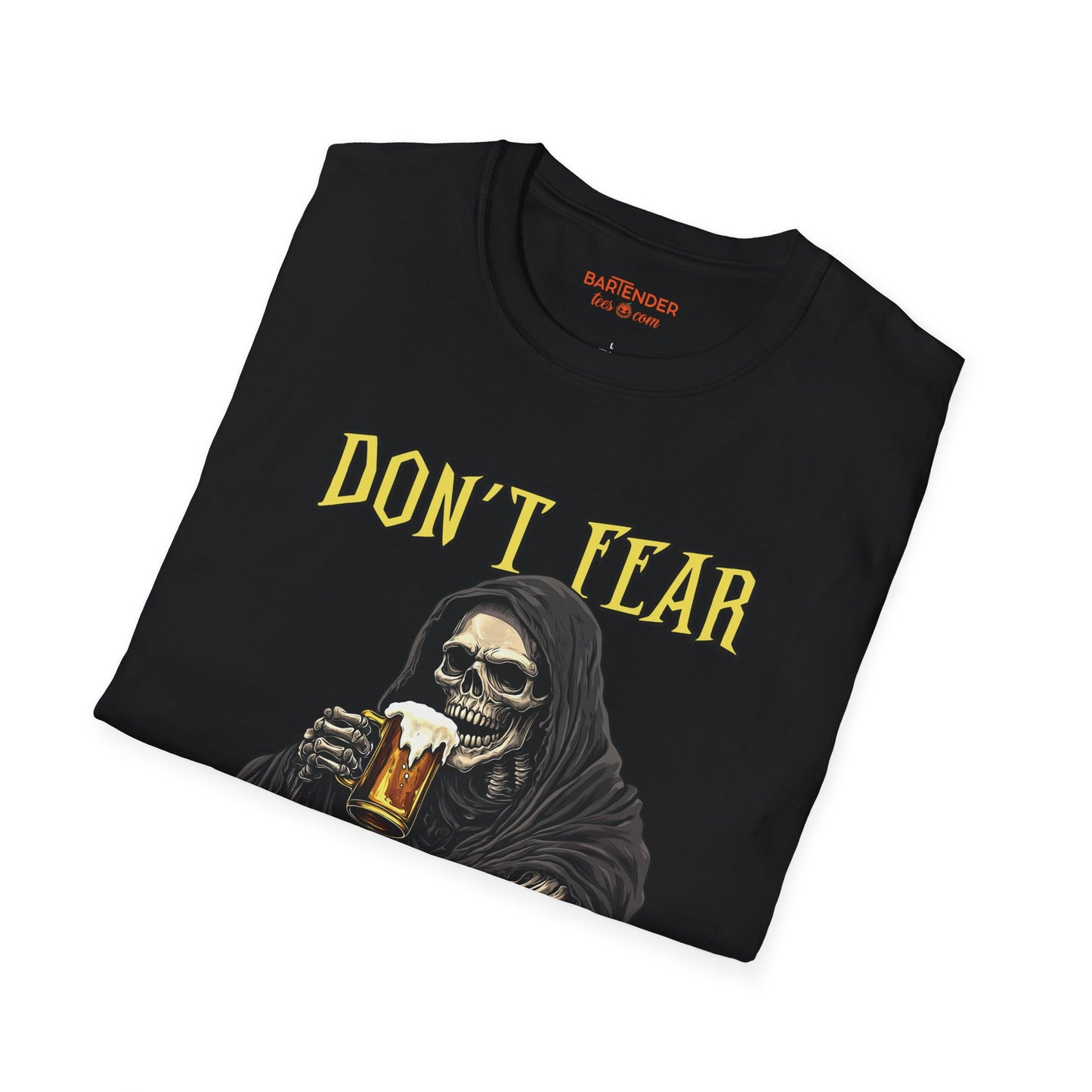 "Don't Fear The Beer" Halloween Bartender Softstyle T-Shirt