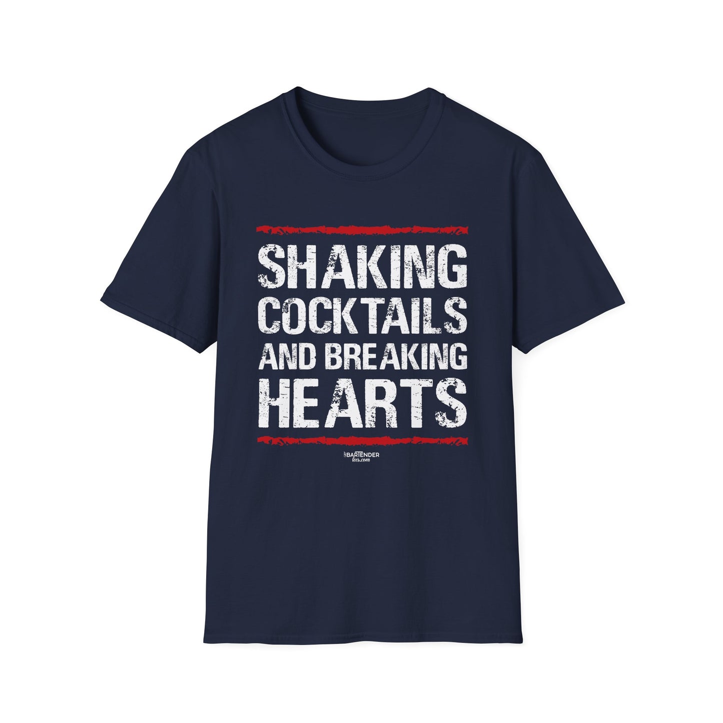 "Shaking Cocktails and Breaking Hearts" Men's Bartender Tee