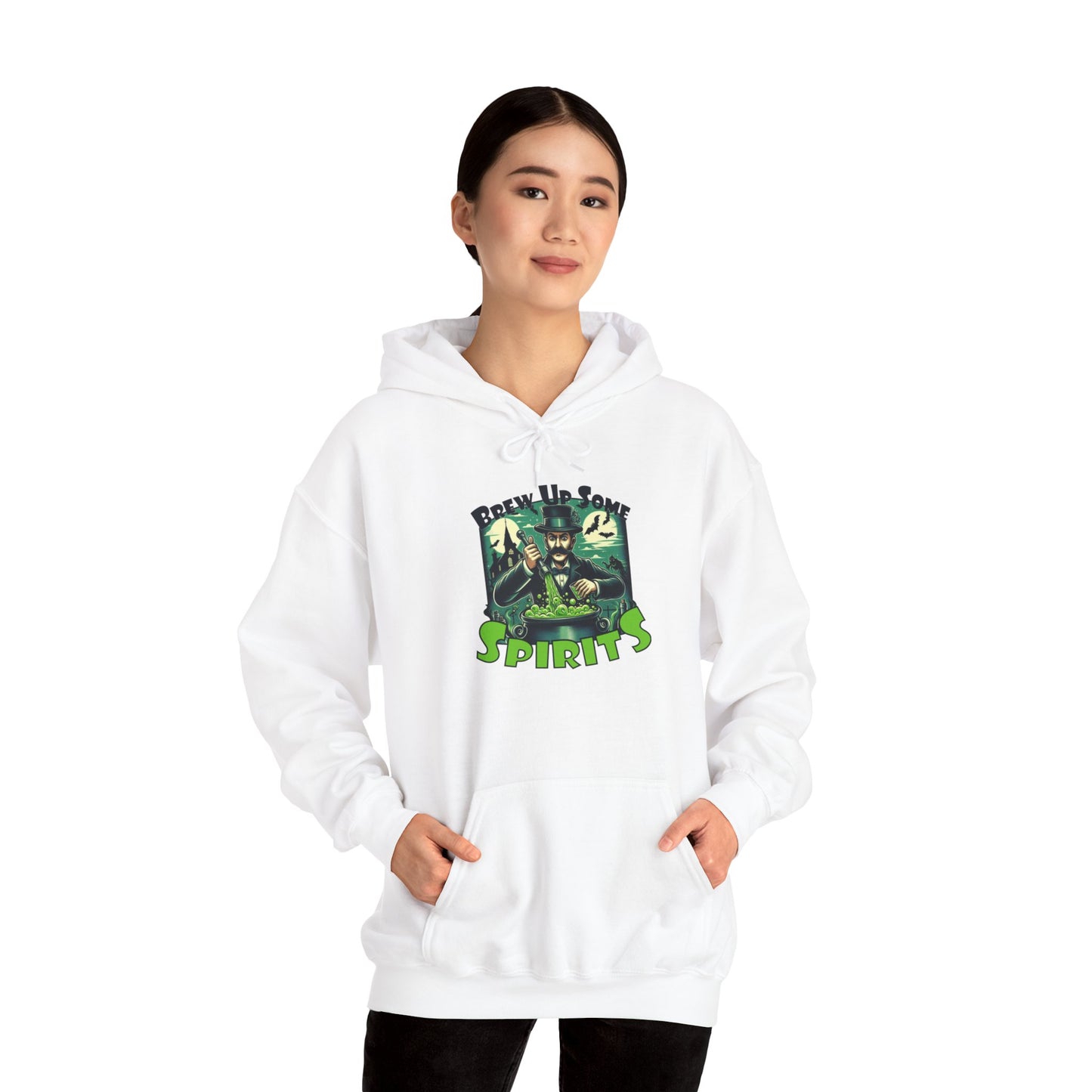 "Brew Up Some Spirits" Halloween Bartender Hoodie