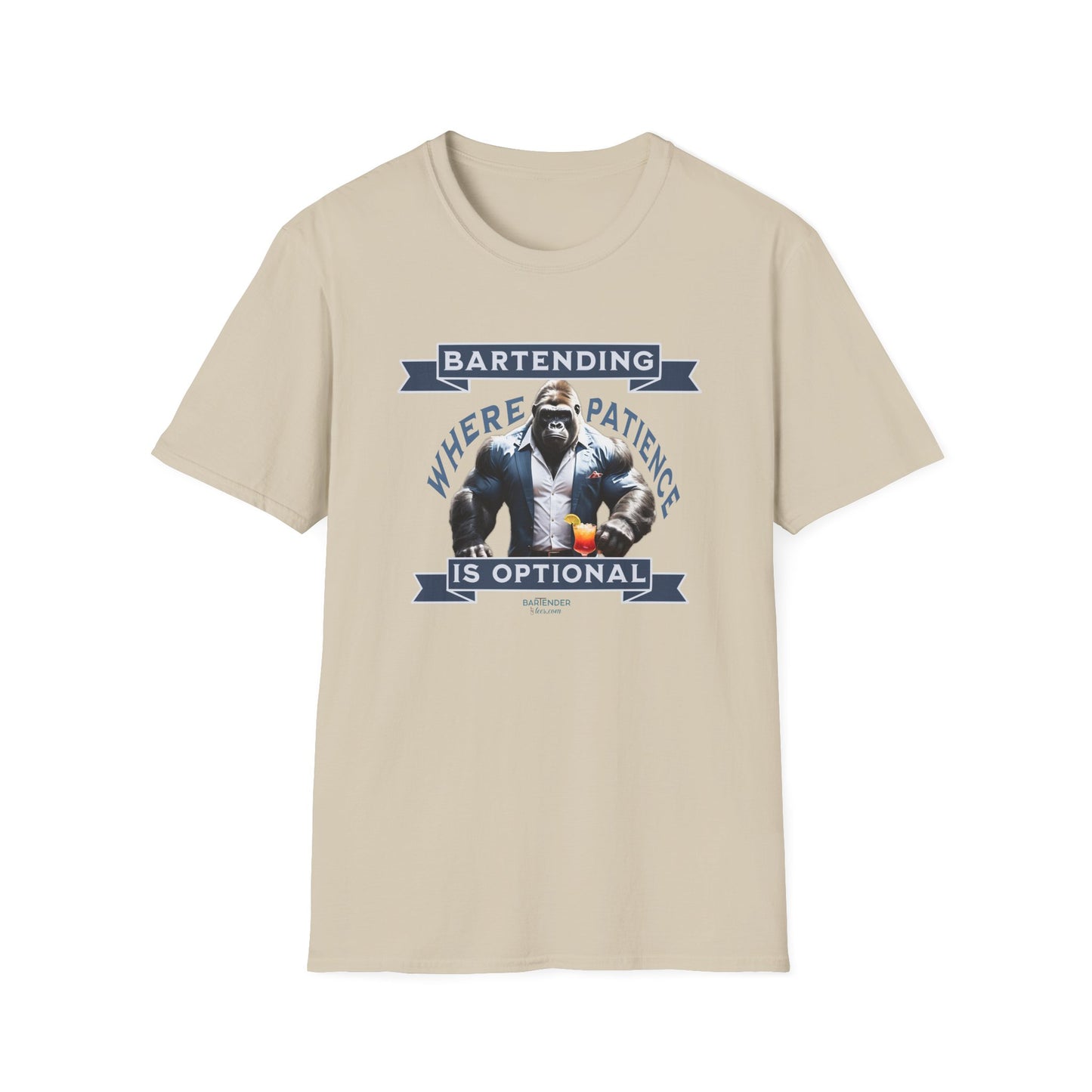 "Bartending: Where Patience is Optional" Men's Bartender Tee