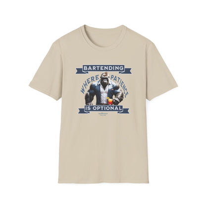 "Bartending: Where Patience is Optional" Men's Bartender Tee