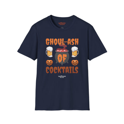 "Ghoul-ash of Cocktails" Halloween Bartender Softstyle T-Shirt