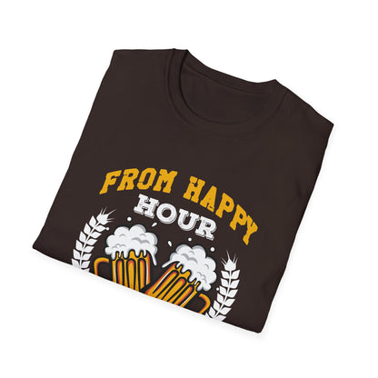 "From Happy Hour to Last Call, I Run It All" Men's Bartender Softstyle T-Shirt