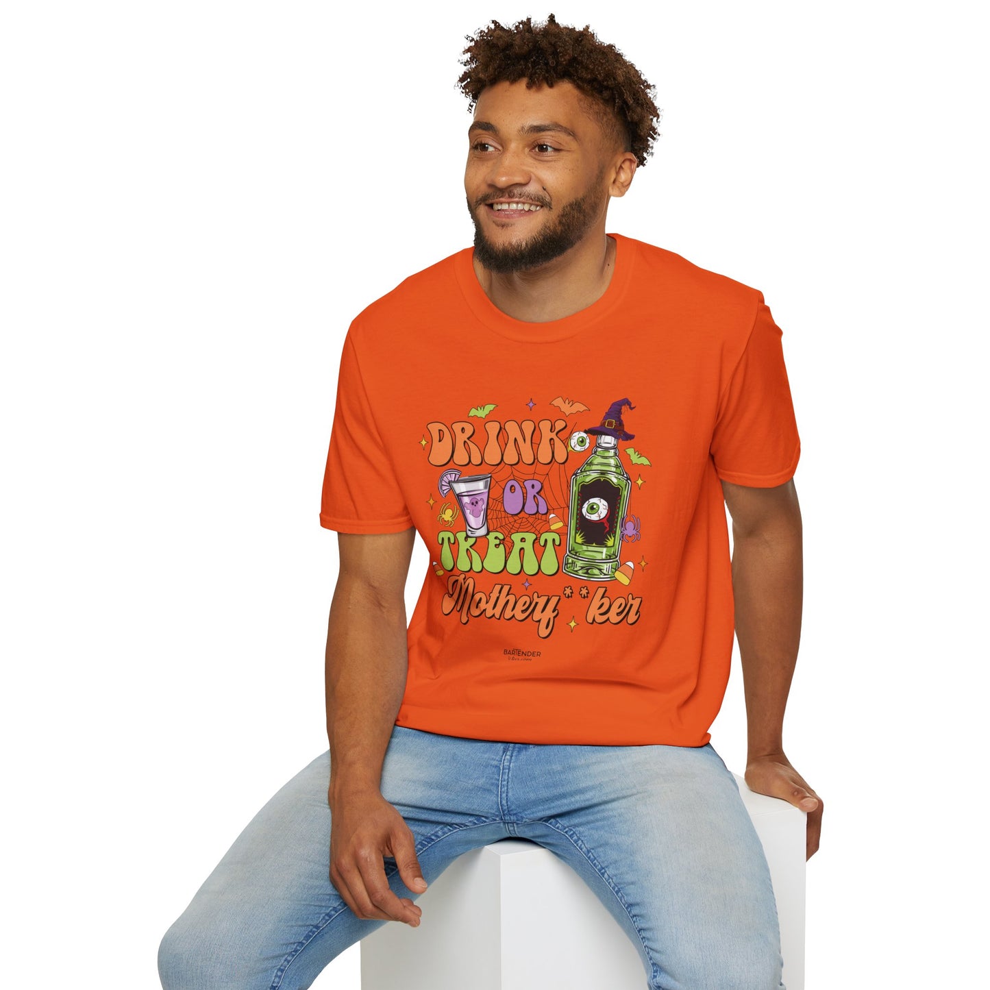 "Drink or Treat Motherf*er" Softstyle Unisex Halloween T-Shirt