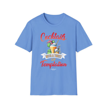 "Cocktails with a Twist of Temptation" Bartender T-shirt