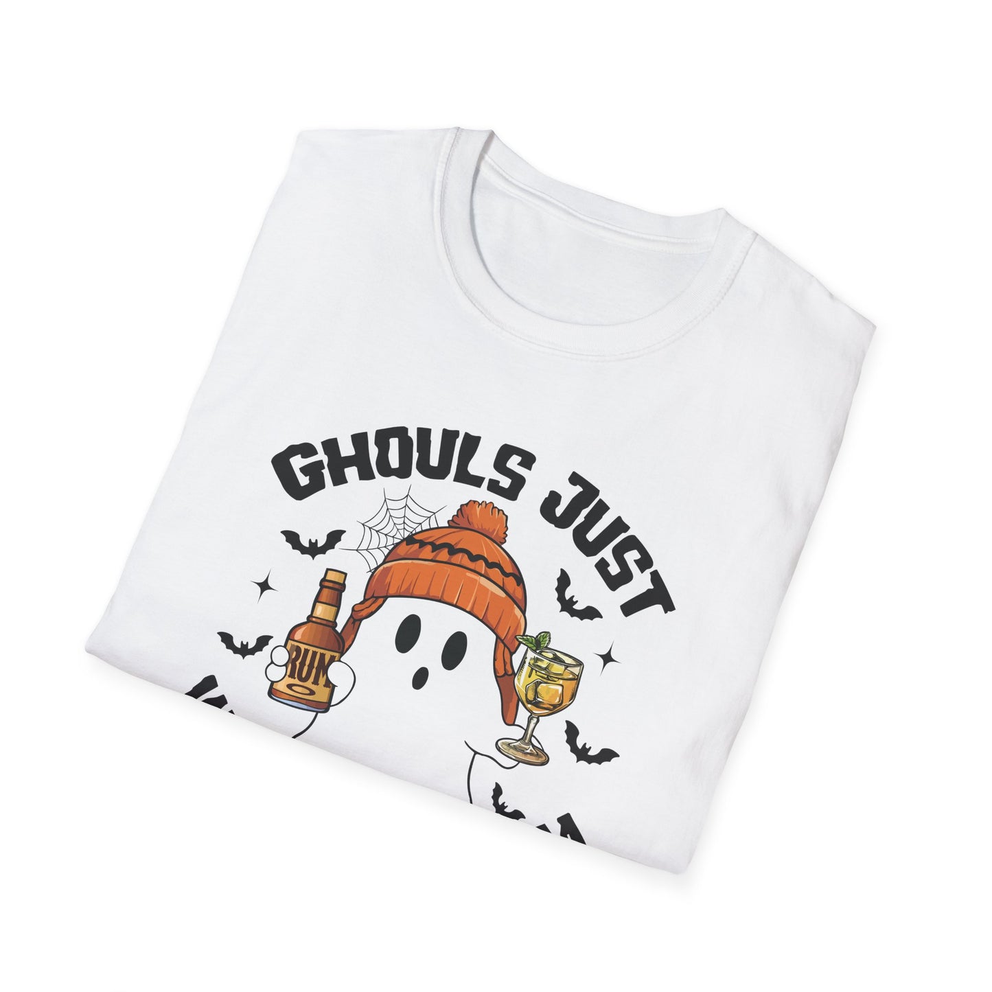 "Ghouls Just Wanna Have Rum" Softstyle Unisex Halloween T-Shirt