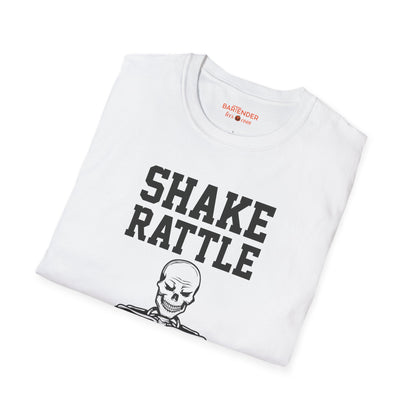 "Shake Rattle and Pour" Halloween Bartender Softstyle T-Shirt