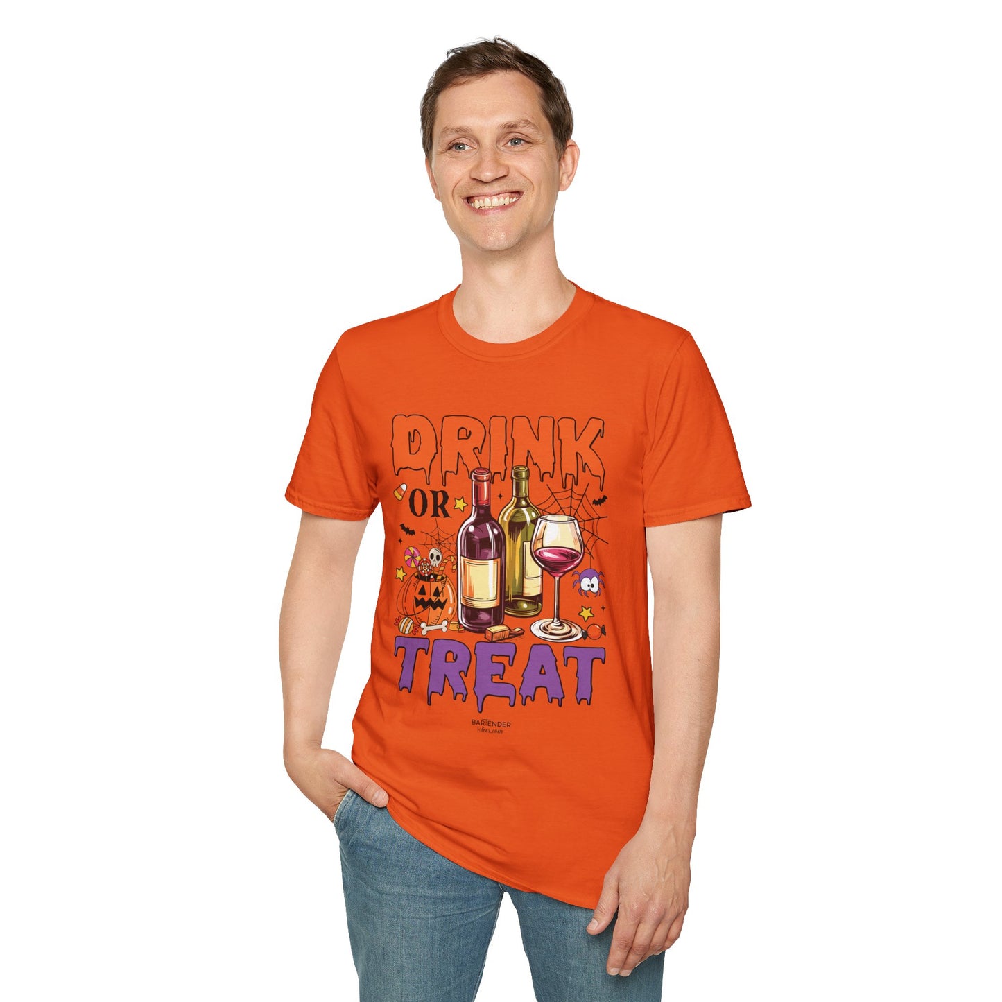 "Drink or Treat" Softstyle Halloween T-Shirt