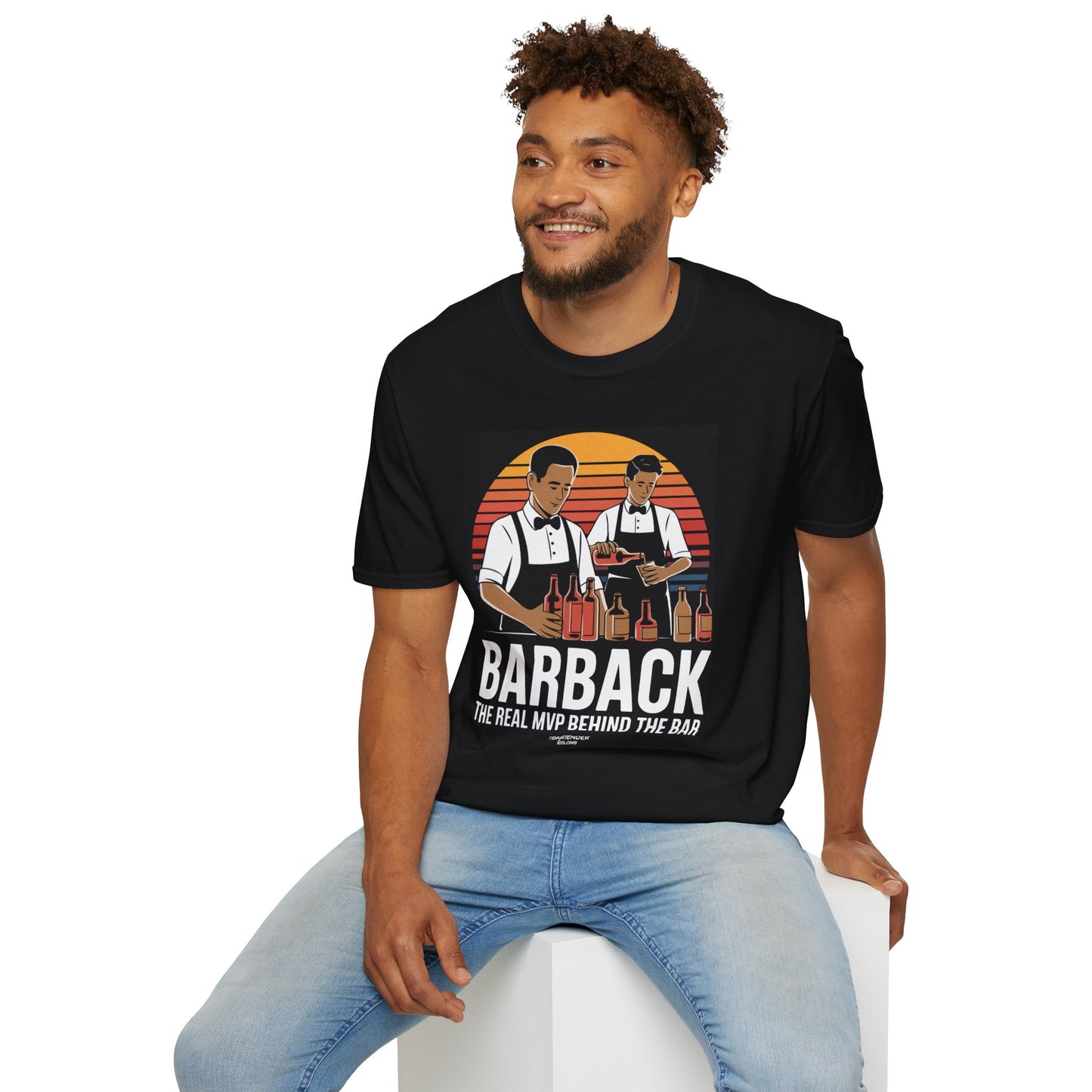 "Barback: The Real MVP Behind the Bar" Softstyle T-Shirt