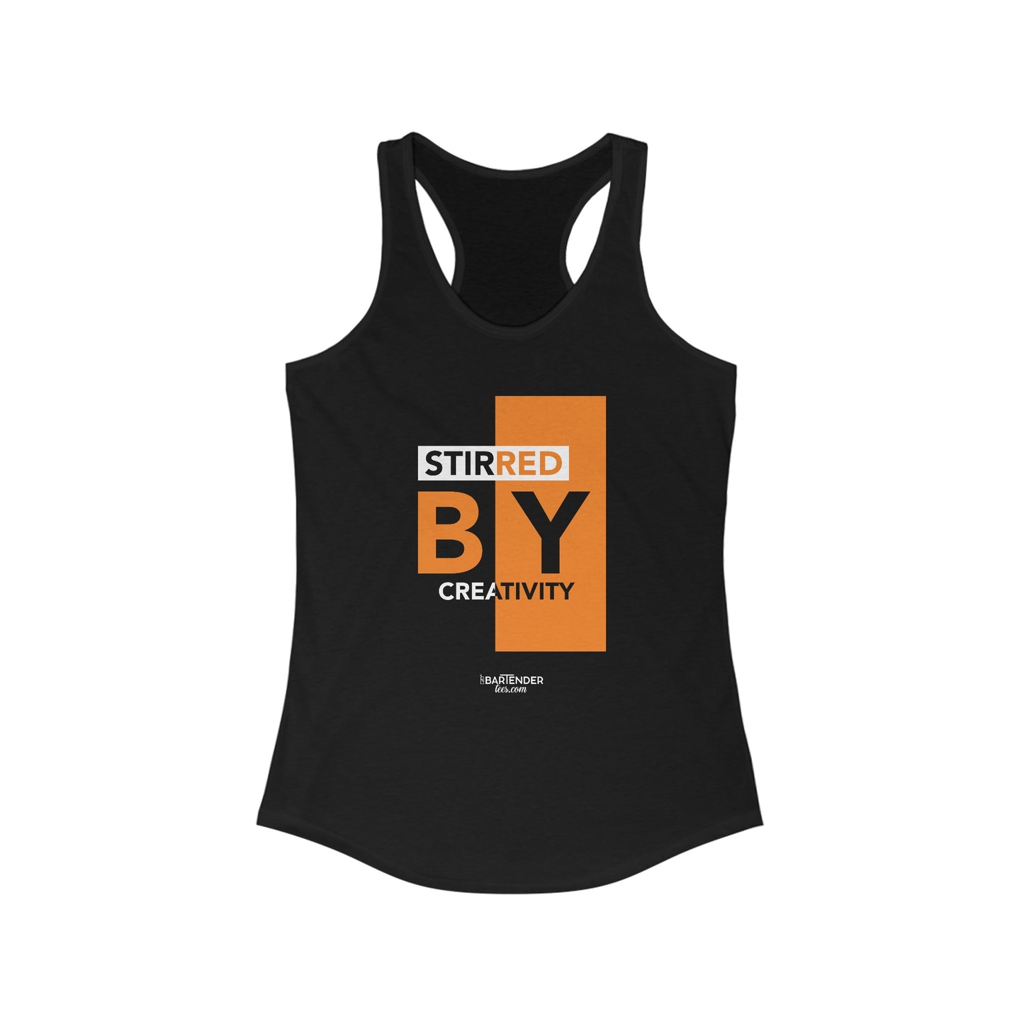 "Stirred by Creativity" Women's Bartender Tank Tops