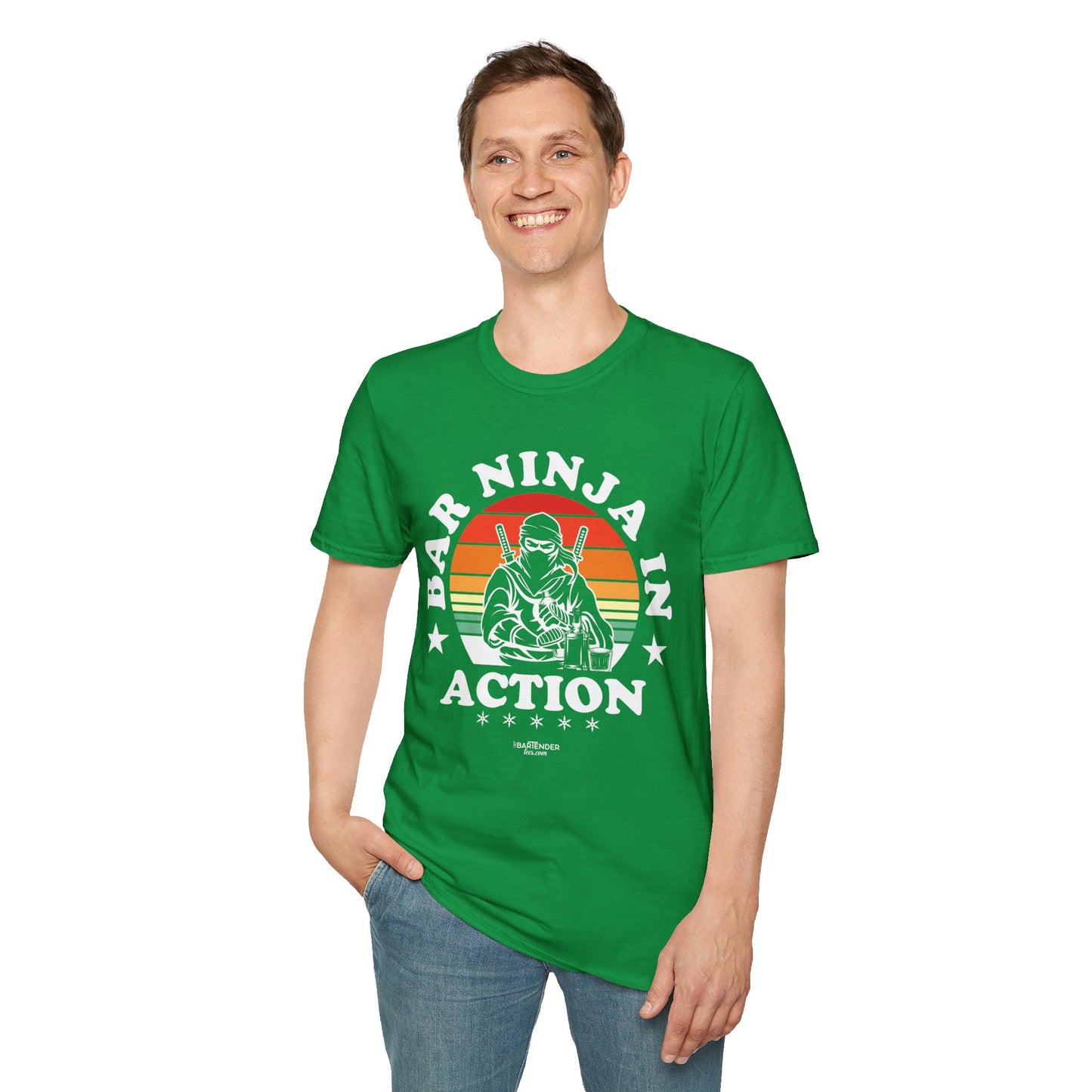 "Bar Ninja in Action" Men's Bartender Tee