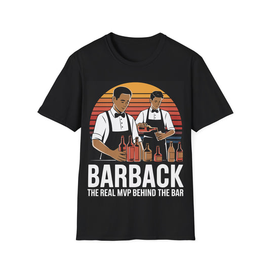 "Barback: The Real MVP Behind the Bar" Softstyle T-Shirt