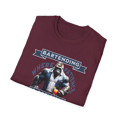 "Bartending: Where Patience is Optional" Men's Bartender Tee