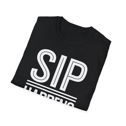 "Sip Happens" Unisex Softstyle T-Shirt