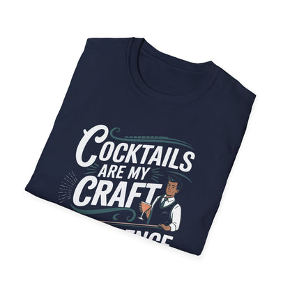 "Cocktails Are My Craft, Confidence Is My Style" Bartender Tee