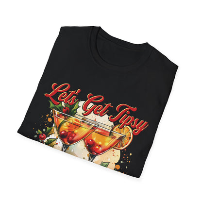 “Let’s Get Tipsy Under the Mistletoe” Unisex Softstyle T-Shirt