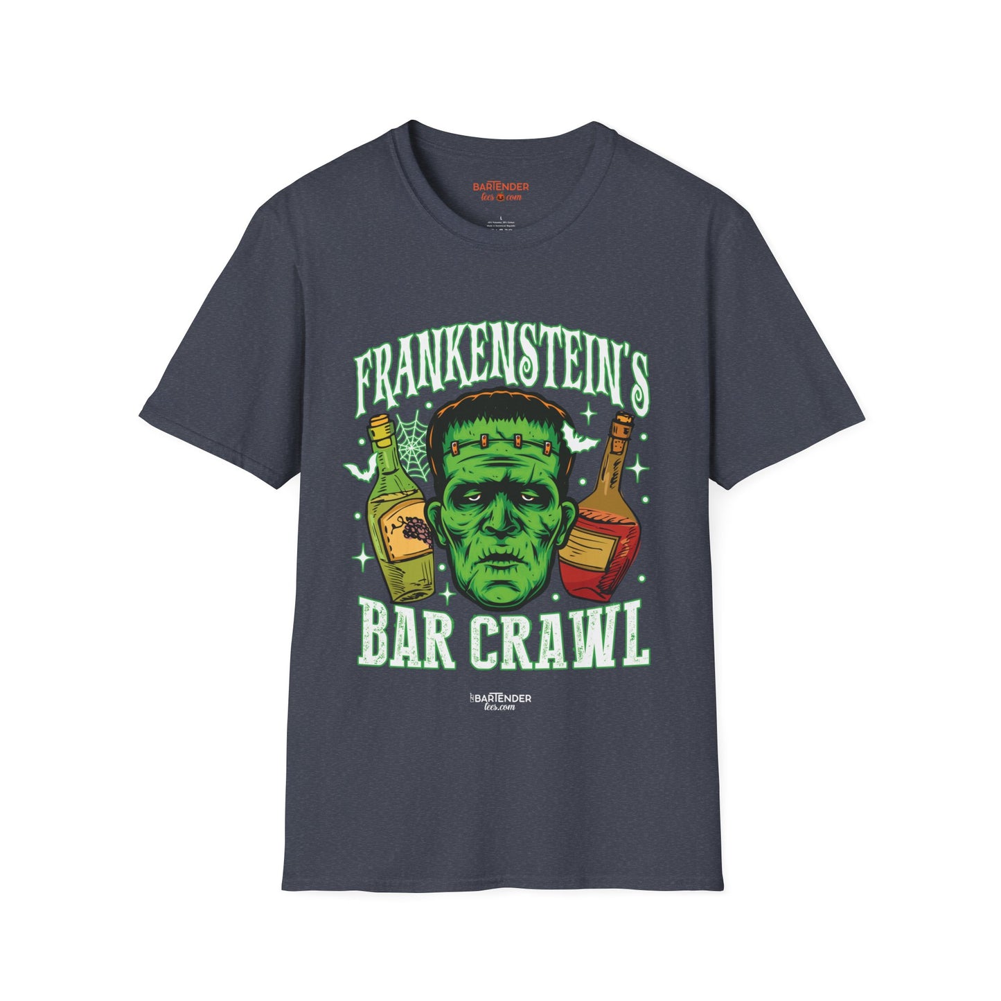 "Frankensteins Bar Crawl" Halloween Bartender Softstyle T-Shirt