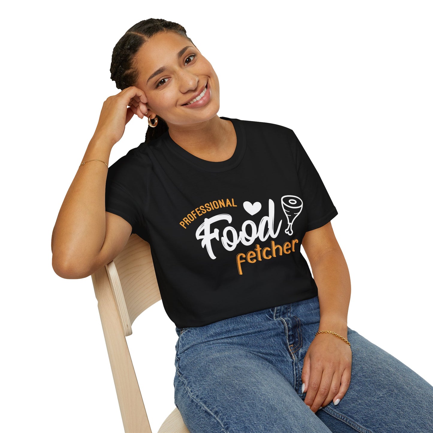 "Professional Food Fetcher" Unisex Softstyle T-Shirt