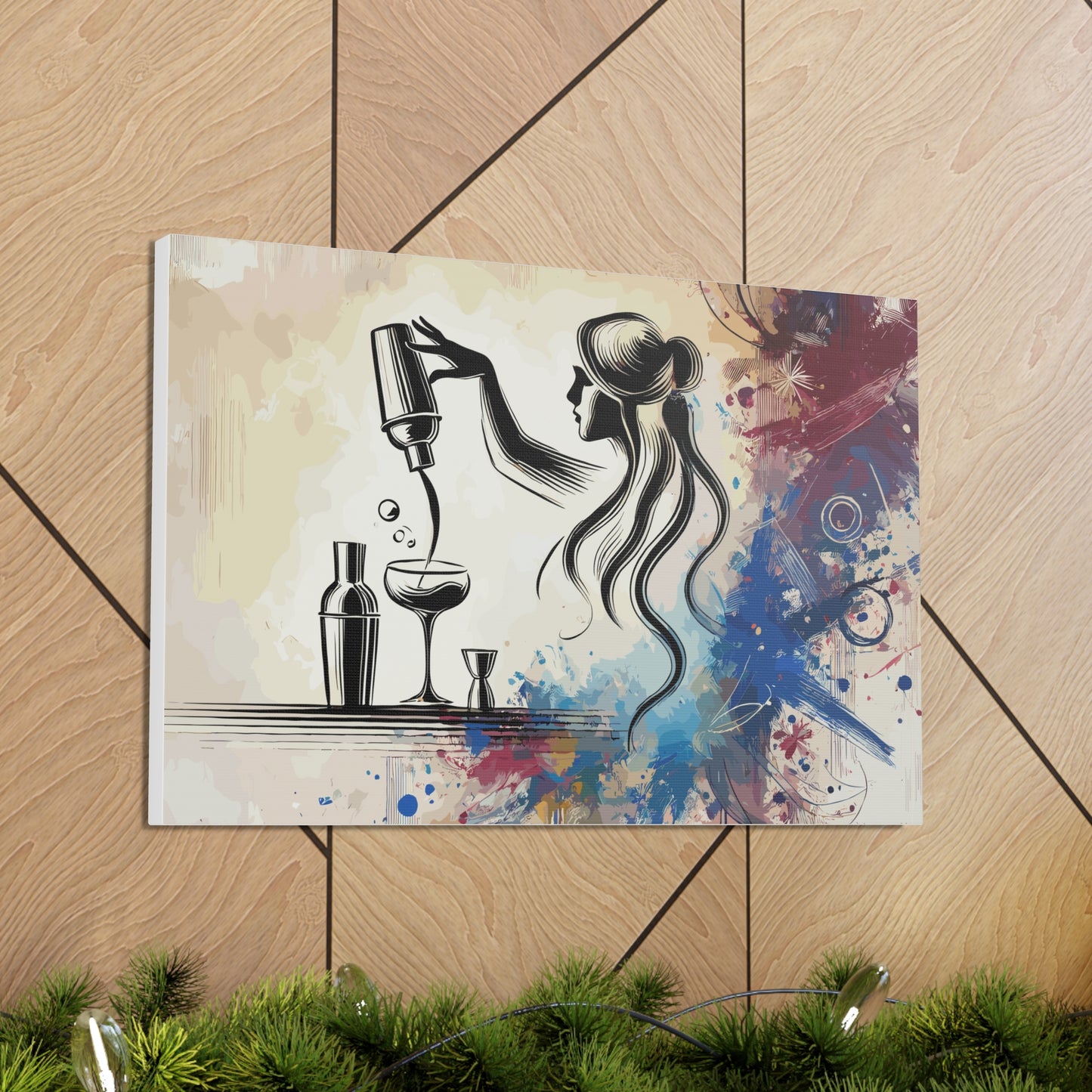 "The Art of Mixology" Bartender Canvas Art