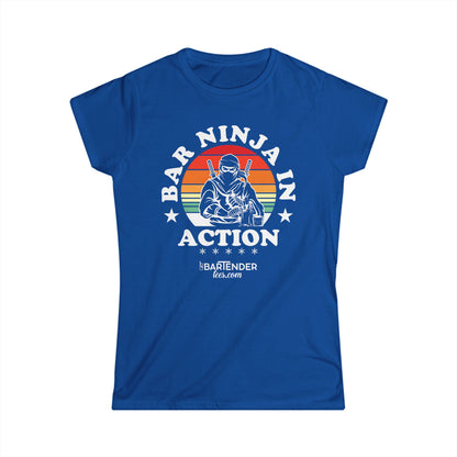 "Bar Ninja in Action" Softstyle T-Shirt