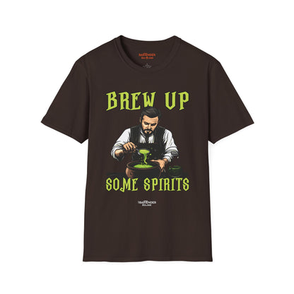 "Brew up some Spirits" Halloween Bartender Softstyle T-Shirt