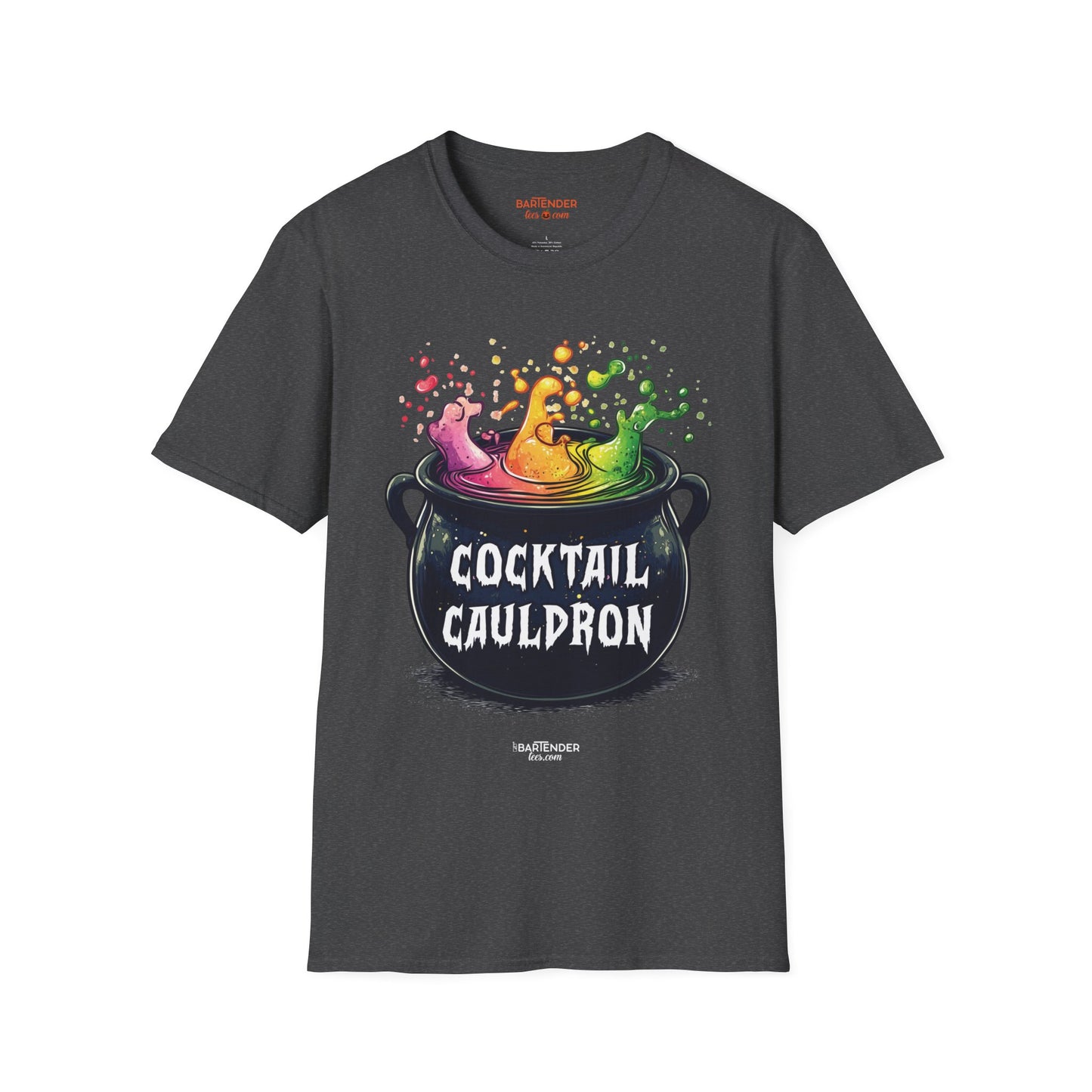 "Cocktail Cauldron" Halloween Bartender Softstyle T-Shirt