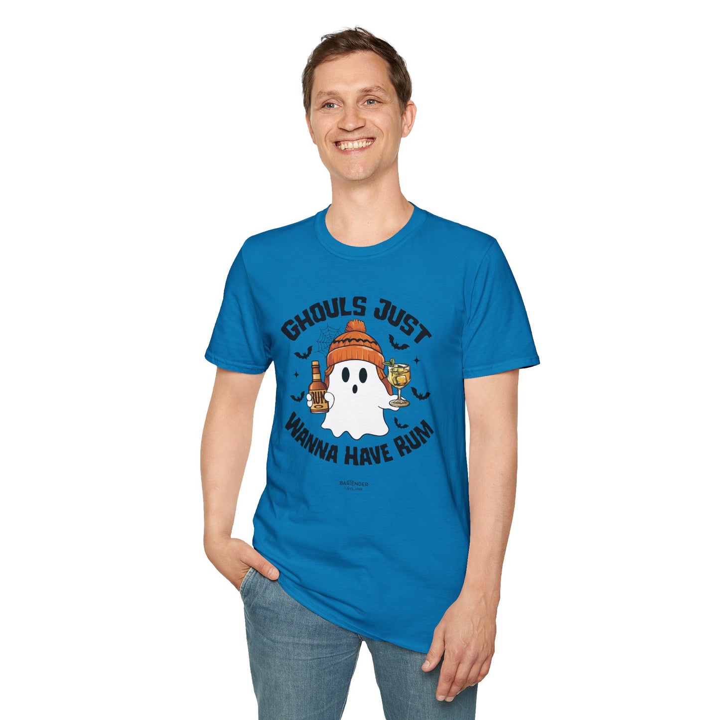 "Ghouls Just Wanna Have Rum" Softstyle Unisex Halloween T-Shirt