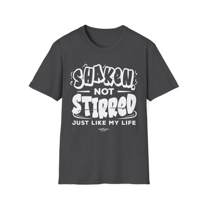 "Shaken Not Stirred Just Like my Life" Men's Bartender Tee