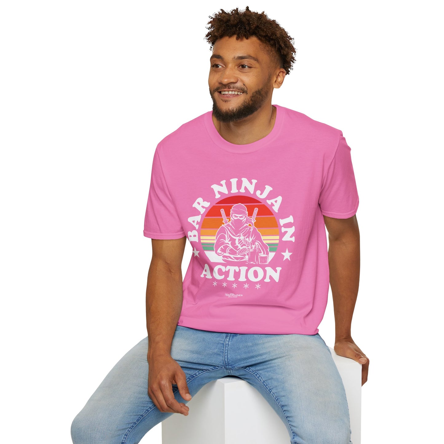 "Bar Ninja in Action" Men's Bartender Tee