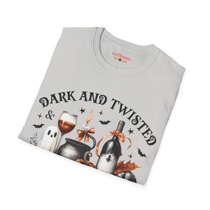 "Dark and Twisted and Everything Wicked" Halloween Bartender Softstyle T-Shirt