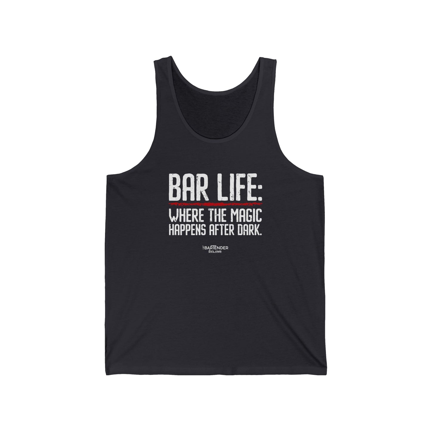 "Bar Life Where the Magic Happens After Dark" Men’s Bartender Tank Top