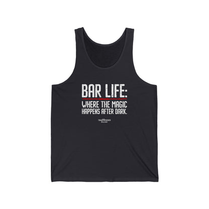 "Bar Life Where the Magic Happens After Dark" Men’s Bartender Tank Top