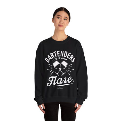 "Bartenders do it with flair" Bartender Sweatshirt