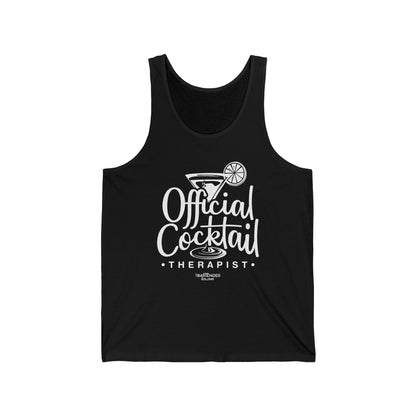 "Official Cocktail Therapist" Men’s Bartender Tank Top