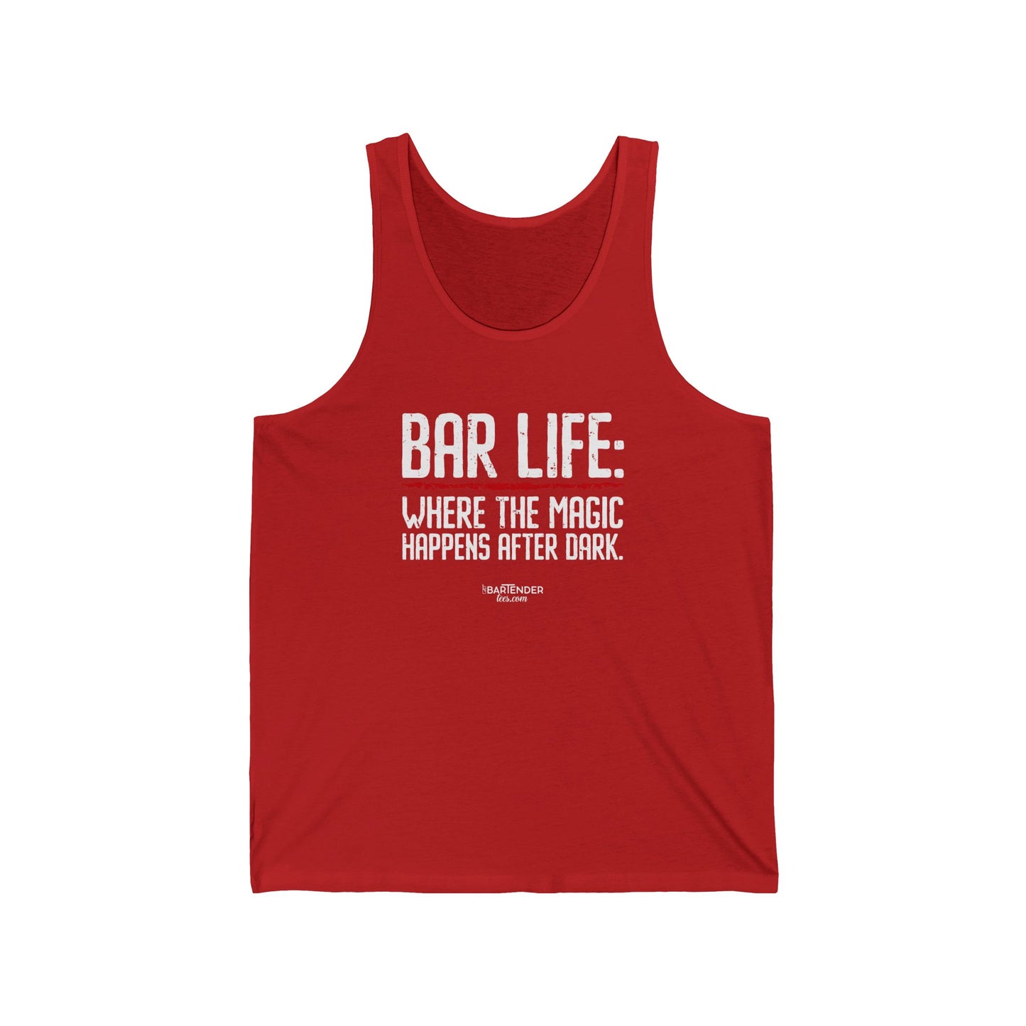 "Bar Life Where the Magic Happens After Dark" Men’s Bartender Tank Top