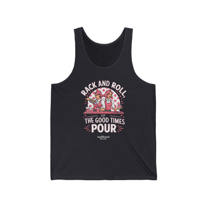 "Rack and roll let the good times pour" Men’s Bartender Tank Top