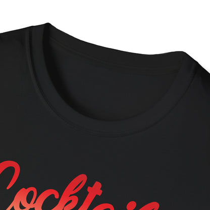 "Cocktails with a Twist of Temptation" Bartender T-shirt