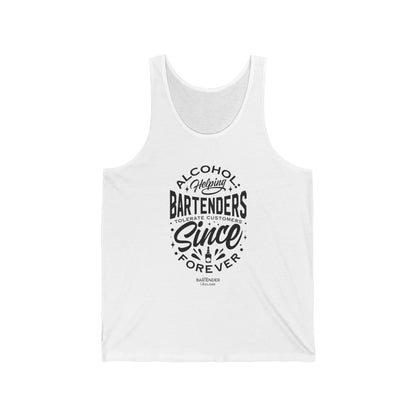 "Alcohol helping bartenders tolerate customers" Men’s Bartender Tank Top