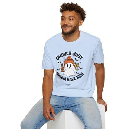 "Ghouls Just Wanna Have Rum" Softstyle Unisex Halloween T-Shirt