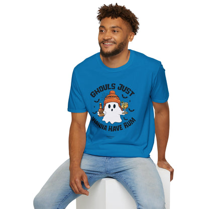 "Ghouls Just Wanna Have Rum" Softstyle Unisex Halloween T-Shirt