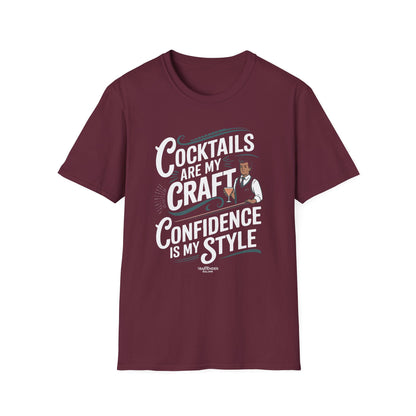 "Cocktails Are My Craft, Confidence Is My Style" Bartender Tee