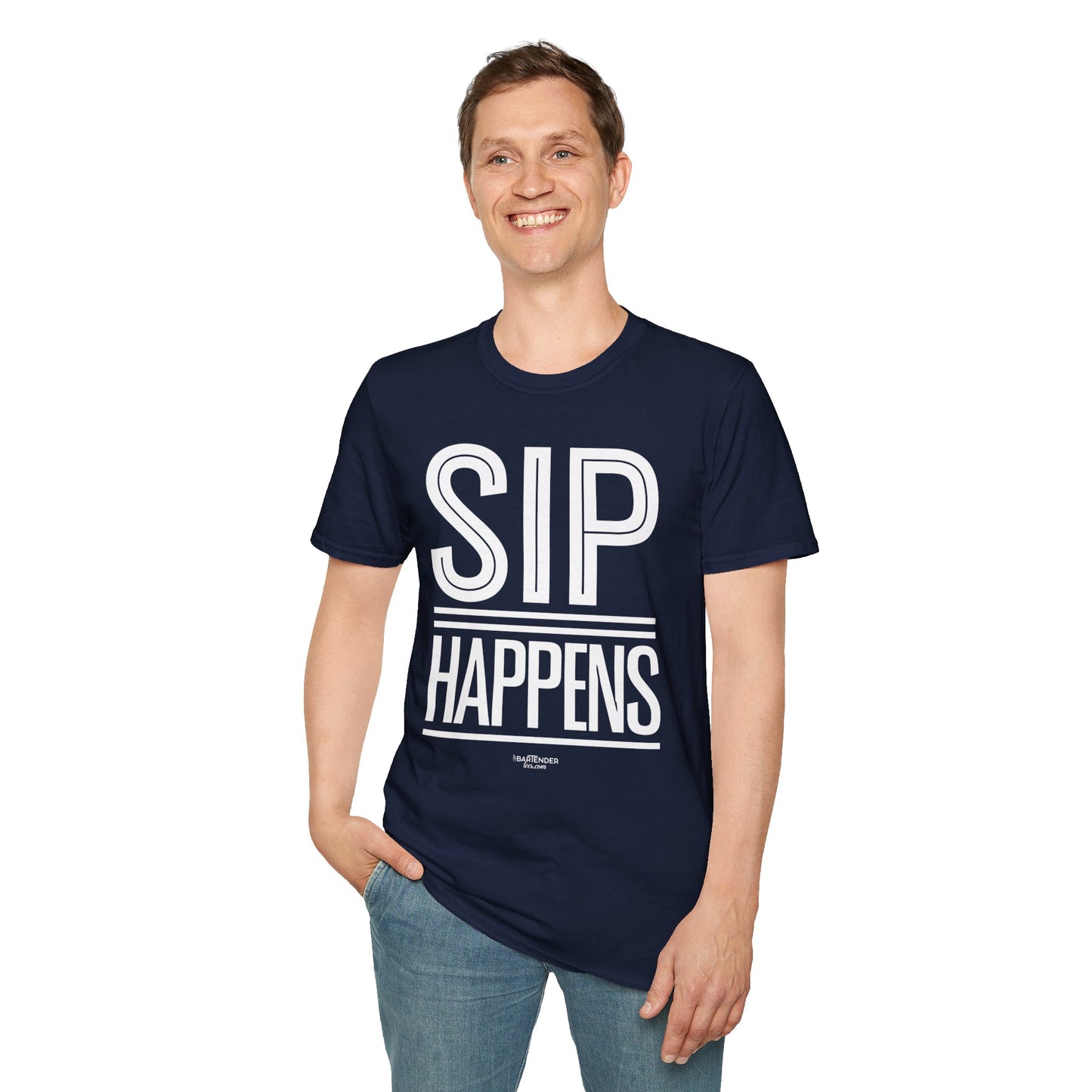 "Sip Happens" Unisex Softstyle T-Shirt