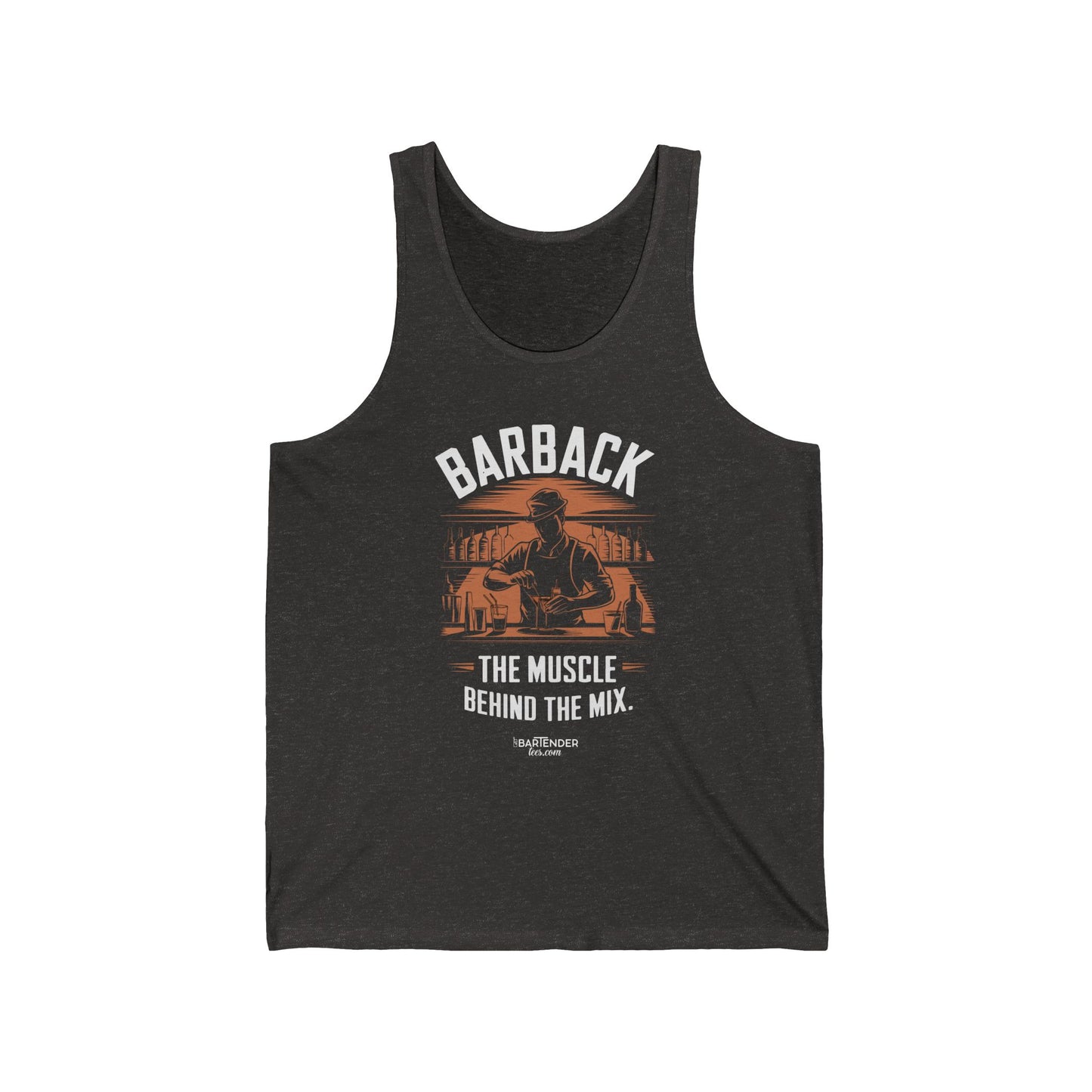 "Barback the muscle behind the mix" Men’s Bartender Tank Top